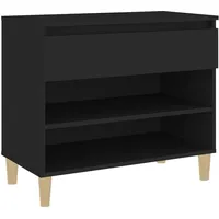 VidaXL Schuhregal Schwarz 70x36x60 cm Holzwerkstoff