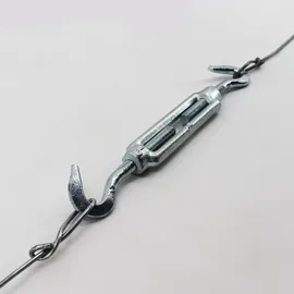 Aquagart 10 Seilspanner für Wildzaun Fostzaun Spannschloss Drahtspanner 2 Haken