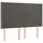vidaXL Boxspringbett mit Matratze & LED Dunkelgrau 140x190 cm Samt