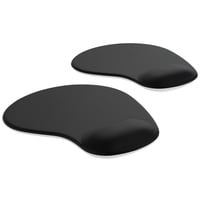 CSL Mauspad 2er Spar-Set mit ergonomischer Handgelenkauflage, Gel Komfort Office Mousepad