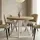dekori.interiors Runder Ausziehbarer Tisch 90 x 76 x 90 cm Eiche Sonoma/Weiß