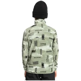 QUIKSILVER Aker Fleece Mit Halbem Reißverschluss - Shadow Checks Desert Sage - 10 Jahre