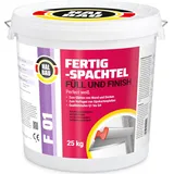 HALBAU Fertigspachtel Füll Finish 25kg GK Fugenspachtel Innen Glätt Spachtel Weiss F01