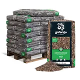 GALAMIO Kiefernrinde Kiefernmulch Rindenmulch Rinde Mulch Garten Dekor Pinus Sylvestris Natur Wald Kiefer Fein 10-20mm 60l x 26 Sack 1.560l / 1 Palette Paligo