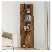 vidaXL Eckschrank Altholz 32x32x140cm Holzwerkstoff