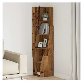 vidaXL Eckschrank Altholz 32x32x140cm Holzwerkstoff