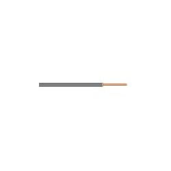 H05V-U 1,0 - PVC-Aderleitung, eindrähtig, Ring 100m - grau
