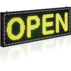 VEVOR Programmierbare LED Zeichen Scrollen Anzeigetafel P10 Vollfarbe 99x35cm