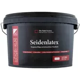 Farbklecks24 The Paint Factory Seidenlatex 2,5L weiss, Latexfarbe, abwaschbare Wandfarbe, Küchenfarbe, Badfarbe (versch. Größen)