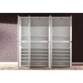 trendteam Garderoben-Set Mirror 10 Türen weiß