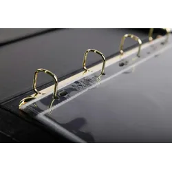 Clairefontaine Goldline Press-book Präsentationsmappe A4, mit Ringmechanik, einzeln verpackt - BPCJ1A4BKZ