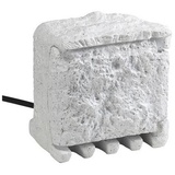 UBBINK Stone Decor Steckerstein 4-fach-Außensteckdose max. 3680 W Grau-Weiß