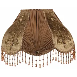 Casa Padrino Barock Lampenschirm Braun 22 cm - Barock Deko Accessoires