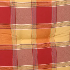 GO-DE Hochlehner-Auflage Classic 120 x 50 x 7 cm, rot kariert