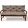 Beautissu Bankauflage 150 x 50 x 50 cm Taupe 1 St.