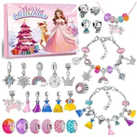 LuxusKollektion Schmuck-Adventskalender Adventskalender Schmuck Teenager 24 Teile Halskette Armband Charms