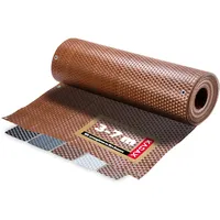 Kadax Balkonverkleidung 90 x 700 cm Honiggelb Rattan