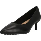 CLARKS Schuhe Adela Court mit Komfort-Fußbett und vielseitig-elegantem Look 1216 Black Leather 37.5 - Schwarz - 37,5