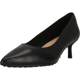 CLARKS Schuhe Adela Court mit Komfort-Fußbett und vielseitig-elegantem Look 1216 Black Leather 37.5 - Schwarz - 37,5