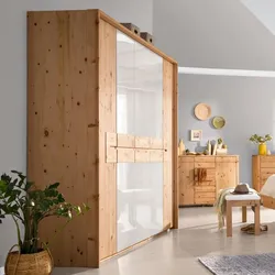 Kleiderschrank Cembra 254 x 223 cm Holz Zirbe