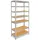 shelfplaza Schwerlastregal Stahl 180x90x23 cm Silber 7 Böden 125 kg Traglast pro Boden