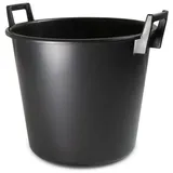 Prima-Online Baueimer Baueimer Mörtelkübel Rund Mörteleimer Mörtelwanne mit Griffe PVC 40L, (5-tlg)