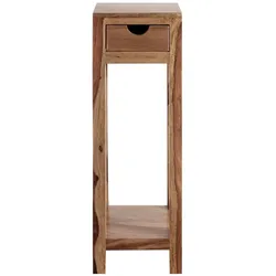 WOLFMÖBEL Blumensäule Yoga Holz Braun Sheesham