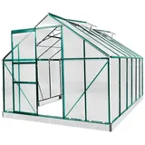 Brast Gewächshaus Aluminium Grün HKP 6 mm 9,5 m2