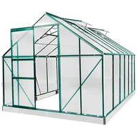 Brast Gewächshaus Aluminium Grün HKP 6 mm 9,5 m2