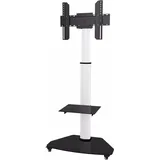 TECHLY ICA-TR3WH - Wagen - 70'', drehbar, Ablage, weiß,