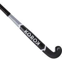 Hockeyschläger Indoor FH500 Mid Bow 100 % Glasfaser Kinder/Jugendliche grau, grau|weiß, 32