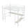 AUTOLOCK Hochbett mit Schreibtisch 90 x 200 cm MDF weiß