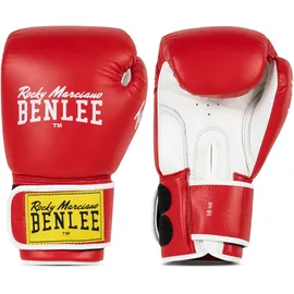 BENLEE Rocky Marciano BENLEE Boxhandschuhe aus Leder Tough Lederboxhandschuhe - Red / White - 12 oz