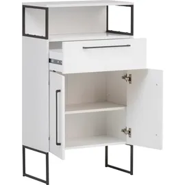 Schildmeyer Limone Midischrank 65,2 x 112,5 x 33,1 cm Weiß