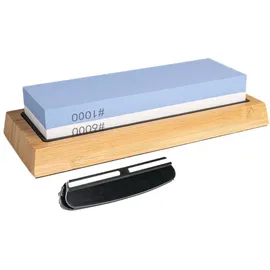 Intirilife 2 in 1 Schleifstein Set Wetzstein in Blau-Weiß | Gr.: onesize