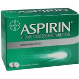 BAYER ASPIRIN 500 mg überzogene Tabletten 40 St.