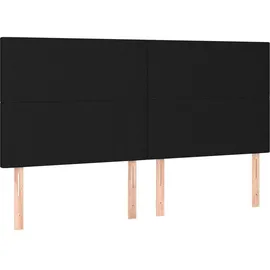 vidaXL Boxspringbett 200 x 200 cm Schwarz