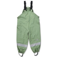 STERNTALER Kleinkind Unisex Regenhose Kinder Träger Regenträgerhose gefüttert - Wasserdicht mit Druckknopf und verschweißten Nähten - grün, 122