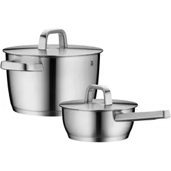 WMF Topf-Set ICONIC 2 teilig Kochtopf 22 cm und Stielkasserolle 18 cm