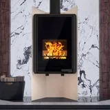 HS Flamingo Deluxe Pulau Kaminofen Creme 9 kW Holzofen Holzkamin Ofen Kamin