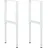 vidaXL Werkbankgestell Verstellbar 2 Stk. Metall 55x(69-95,5) cm Grau