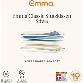Emma Classic Stützkissen 80 x 40 cm Weiß