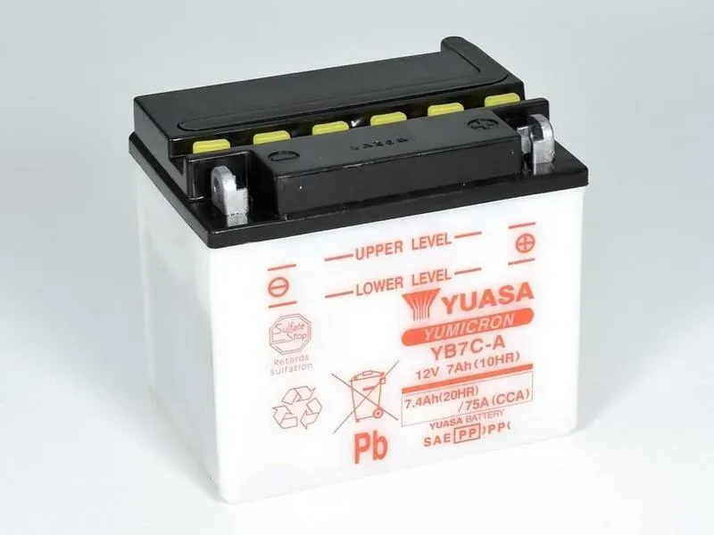 YUASA YUASA conventionele YUASA batterij zonder zuur pack - YB7C-A Batterij zonder acid pack