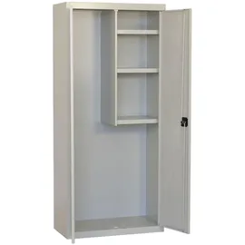 Proregal Putzmittelschrank AMEGO HxBxT 180x80x40cm | 3x Fachboden Grau-Grau