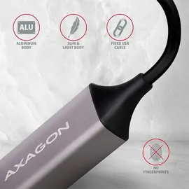 AXAGON USB-C Adapter Grau