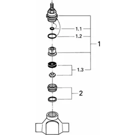 Grohe Unterputz-Ventil-Unterteil, 29804000
