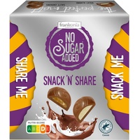 frankonia CHOCOLAT NO SUGAR ADDED Snack 'n' Share Mix Box, 120 g, Karamell