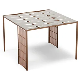 Blumfeldt Shade Cove Vert Pergola 3x3m Sichtschutz, Einfache Montage, Beige