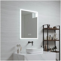 pro.tec LED-Badspiegel Scafa 45x60 cm Weiß