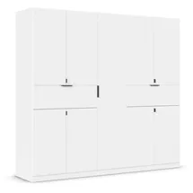 Rauch Drehtürenschrank Ticao 226 x 210 x 54 cm Weiß